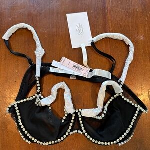 Victoria's Secret Atelier Wicked Unlined Tulle Crystal Balconette Bra